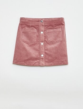 Saia curta de veludo