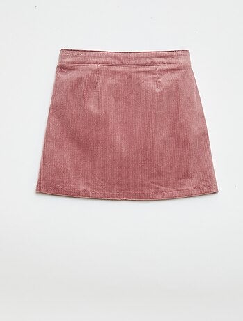 Saia curta de veludo