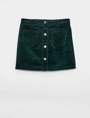 Saia curta de veludo
