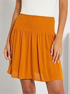 Saia curta em crepe - Kiabi