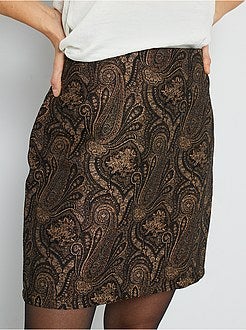 Saia curta em jacquard - Kiabi