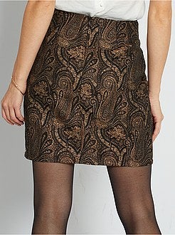 Saia curta em jacquard - Kiabi