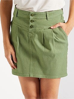 Saia curta em sarja - Kiabi