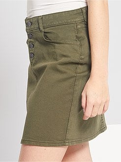 Saia curta em sarja - Kiabi