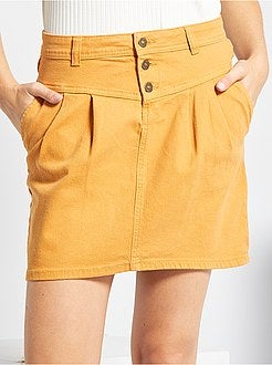 Saia curta em sarja - Kiabi