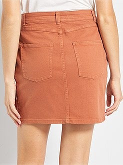 Saia curta em sarja - Kiabi