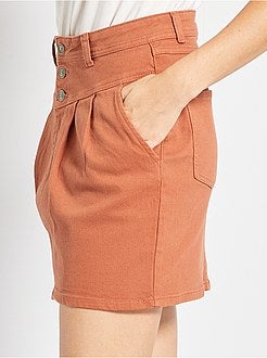 Saia curta em sarja - Kiabi