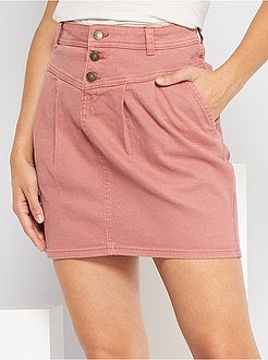 Saia curta em sarja - Kiabi