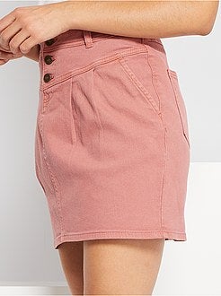 Saia curta em sarja - Kiabi