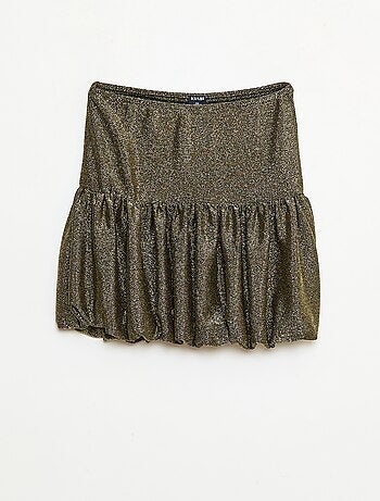 Saia curta em tricô lisa