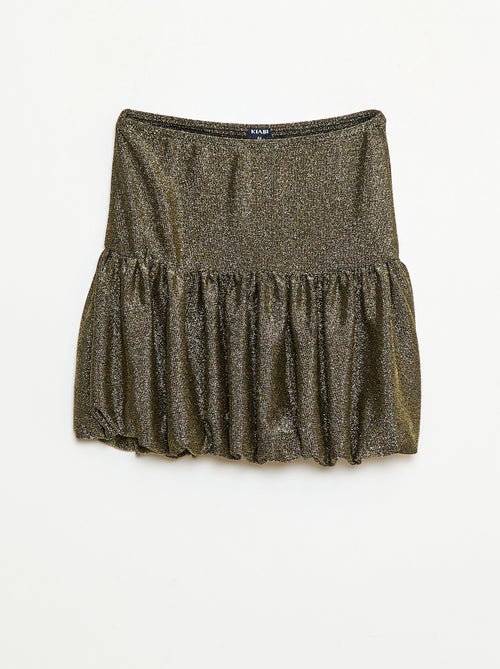 Saia curta em tricô lisa - Kiabi
