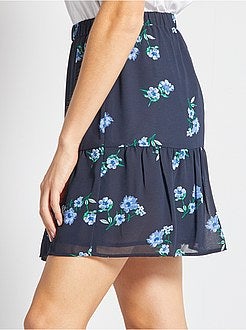 Saia curta em voile - Kiabi