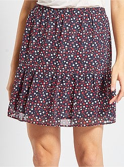 Saia curta em voile - Kiabi