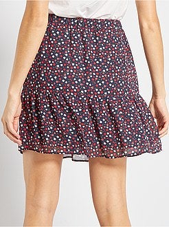 Saia curta em voile - Kiabi