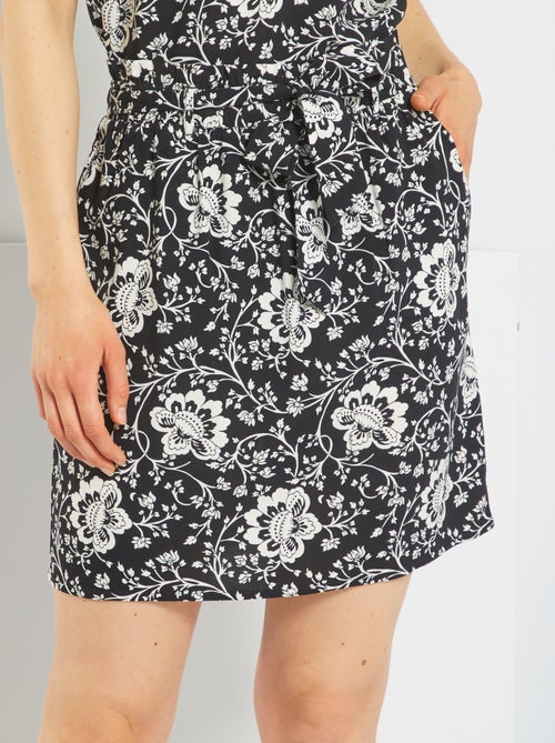 Saia curta estampada - Kiabi