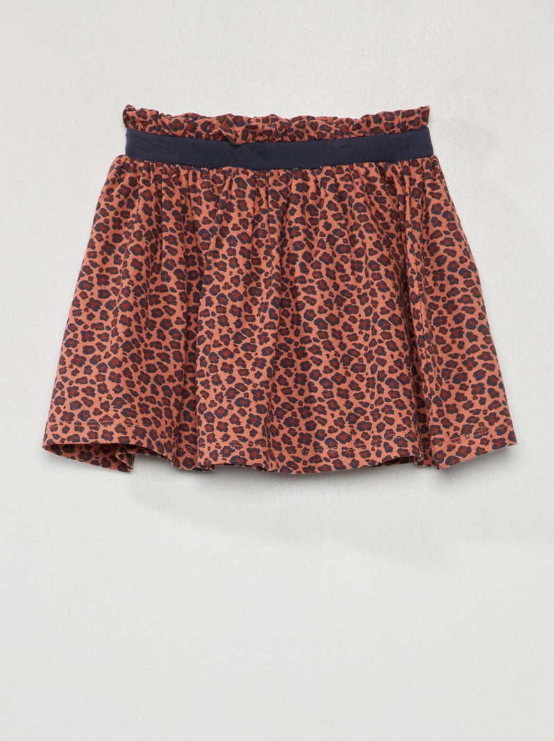 Saia curta 'leopardo' ROSA - Kiabi