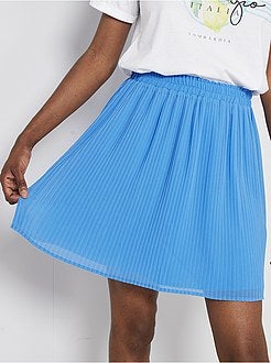 Saia curta plissada - Kiabi