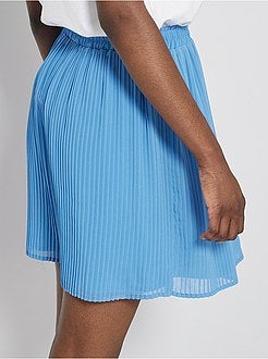 Saia curta plissada - Kiabi
