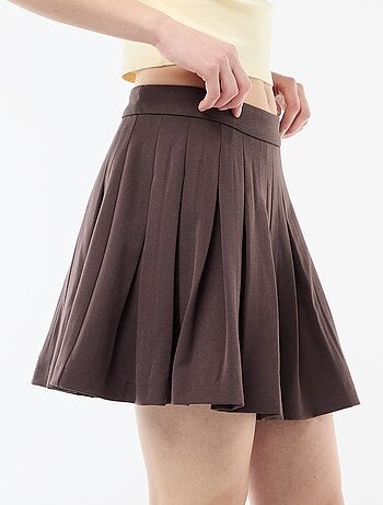 Saia curta plissada