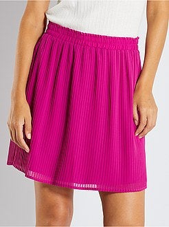 Saia curta plissada - Kiabi