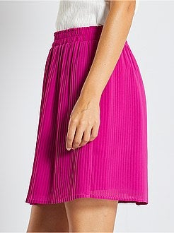 Saia curta plissada - Kiabi