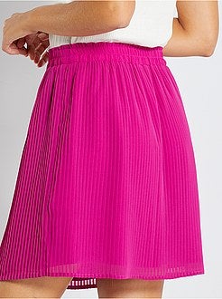 Saia curta plissada - Kiabi