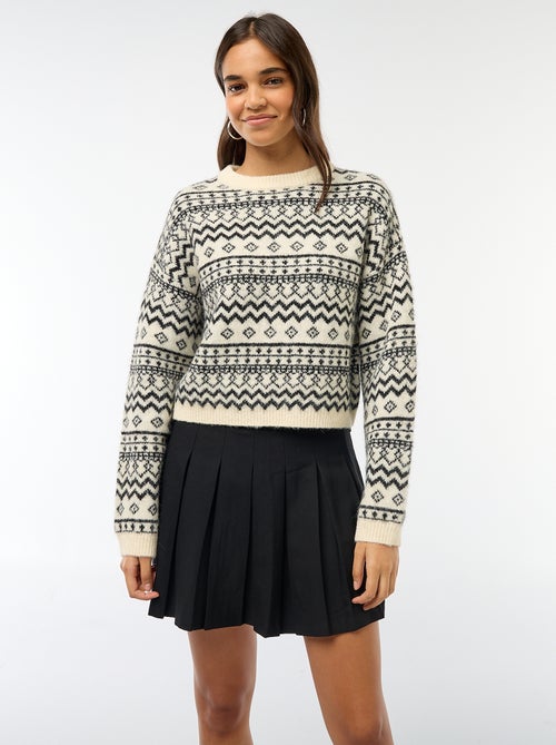 Saia curta plissada - Kiabi