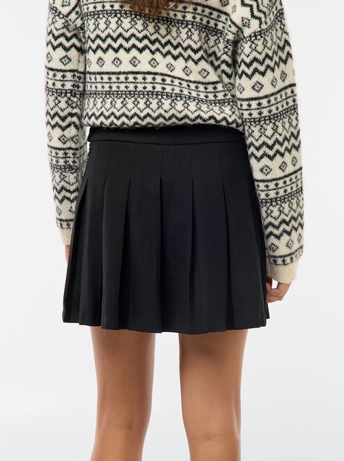 Saia curta plissada - Kiabi