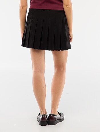 Saia curta plissada