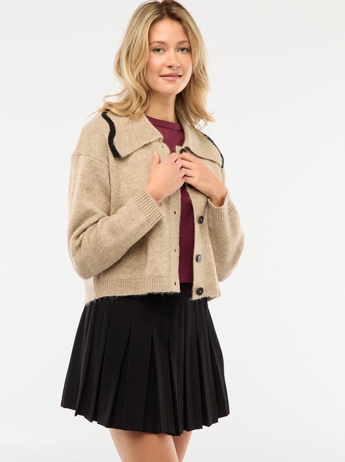 Saia curta plissada - Kiabi