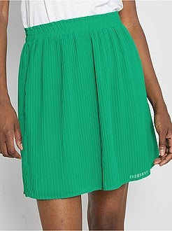 Saia curta plissada - Kiabi