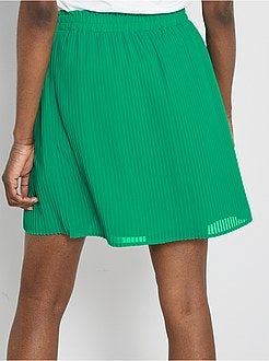 Saia curta plissada - Kiabi