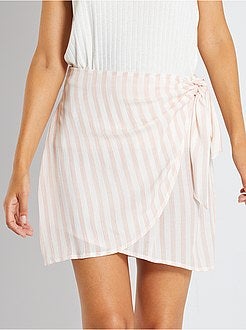 Saia curta trespassada - Kiabi