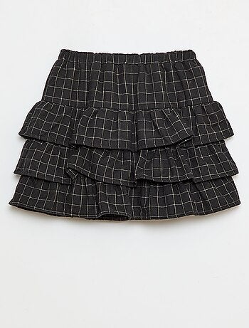 Saia de algodão aos quadrados