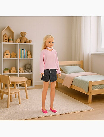 Saia de boneca grande 105 cm maria casual