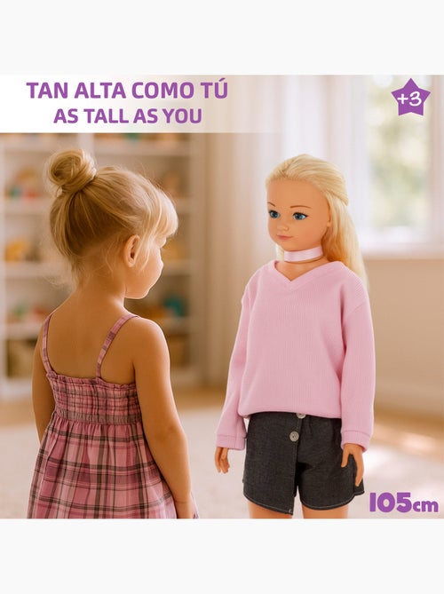 Saia de boneca grande 105 cm maria casual - Kiabi