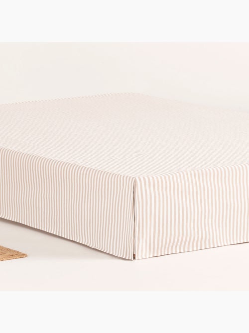 Saia de cama às riscas, capa protetora para estrado - Gamusi. - Kiabi Saia de cama às riscas, capa protetora para estrado - Gamusi. - Kiabi