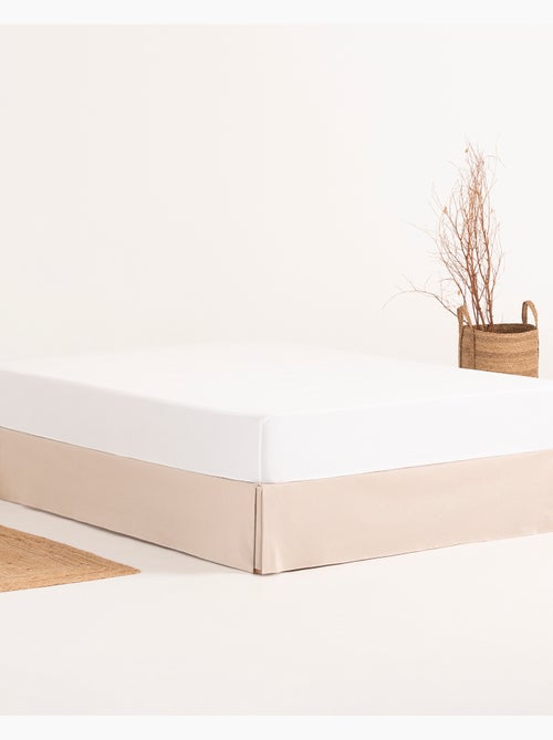 Saia de cama lisa, capa protetora para estrado - Gamusi. - Kiabi Saia de cama lisa, capa protetora para estrado - Gamusi. - Kiabi