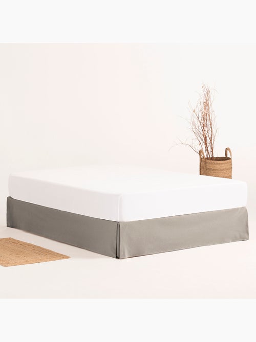 Saia de cama lisa, capa protetora para estrado - Gamusi. - Kiabi Saia de cama lisa, capa protetora para estrado - Gamusi. - Kiabi