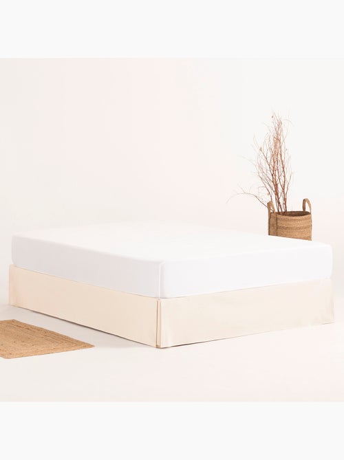 Saia de cama lisa, capa protetora para estrado - Gamusi. - Kiabi Saia de cama lisa, capa protetora para estrado - Gamusi. - Kiabi