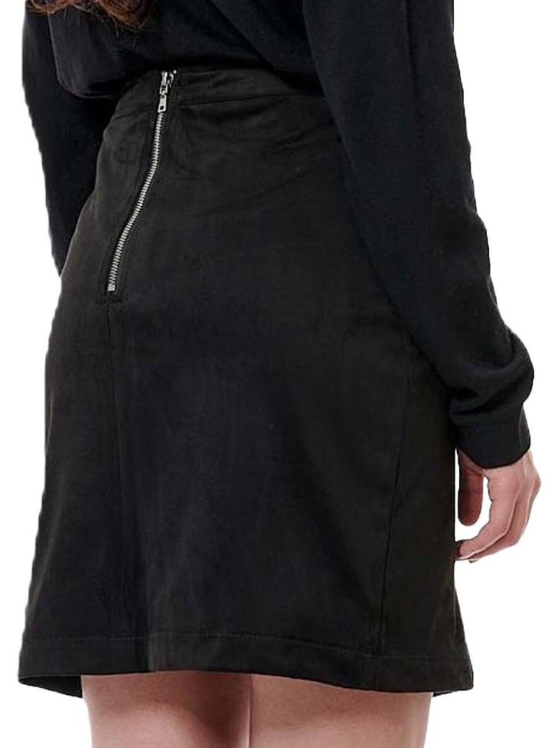 Saia de Camurça Preta para Mulher Kaporal BATIAH Preto - Kiabi