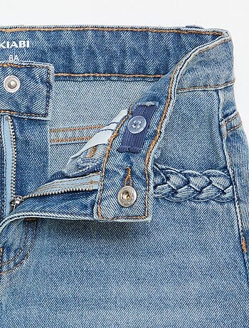 Saia de ganga com bolsos entrançados
