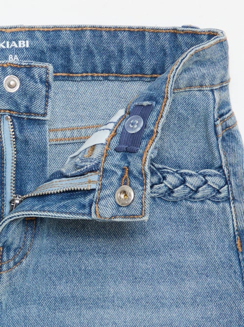 Saia de ganga com bolsos entrançados - Kiabi