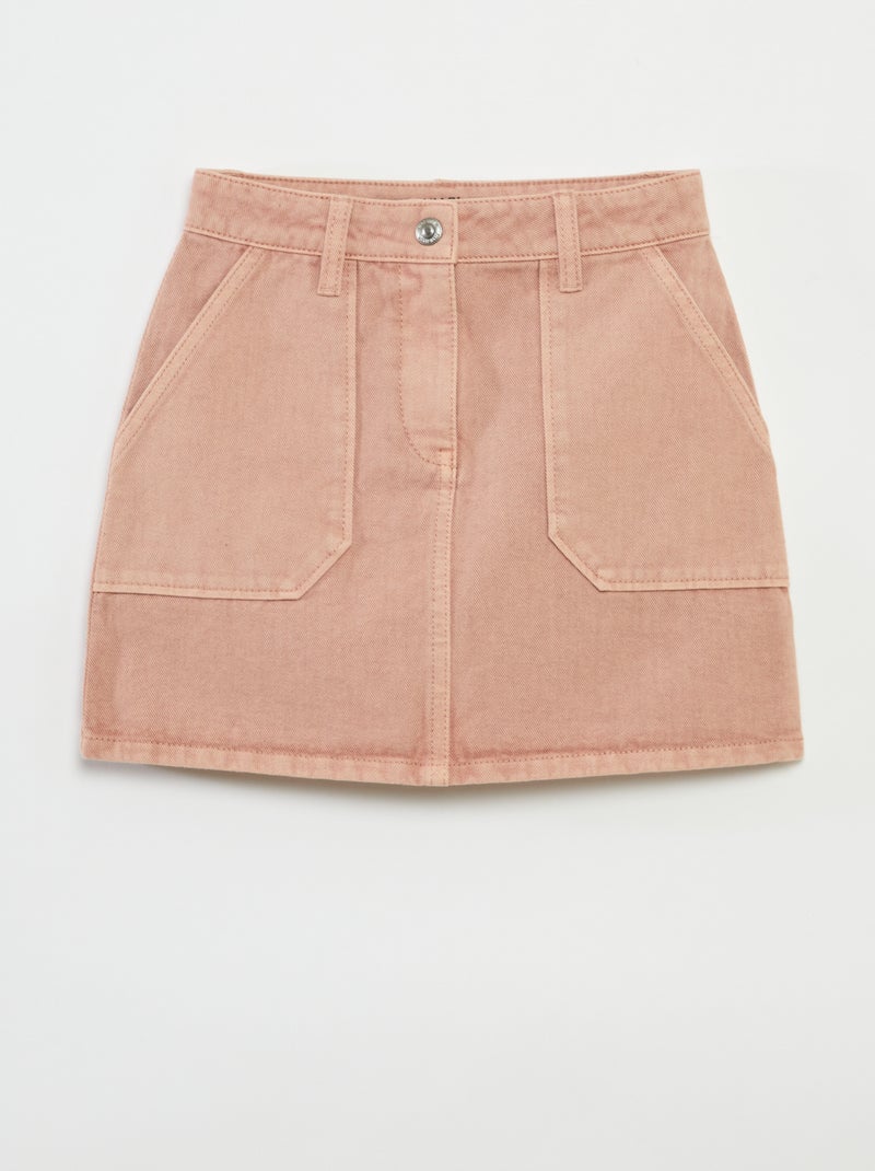 Saia de ganga com bolsos ROSA - Kiabi