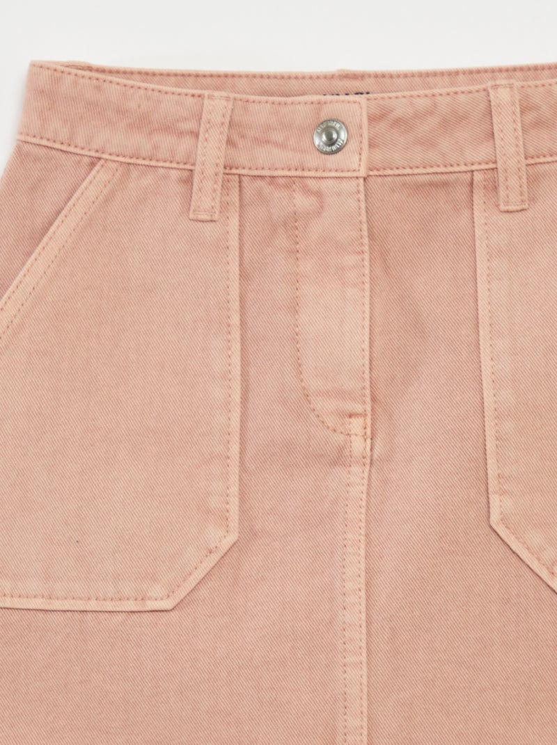 Saia de ganga com bolsos ROSA - Kiabi