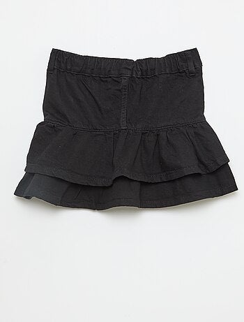 Saia de ganga com folhos