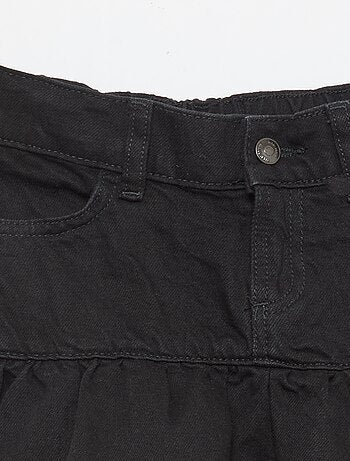 Saia de ganga com folhos