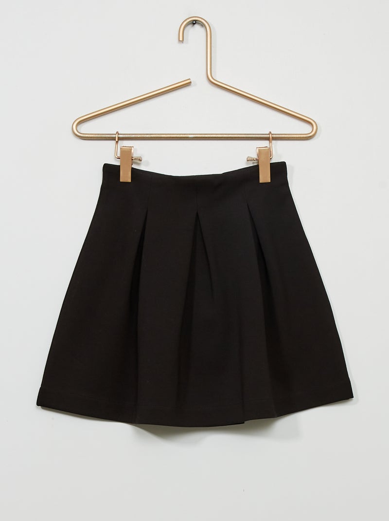 Saia de malha milano PRETO - Kiabi