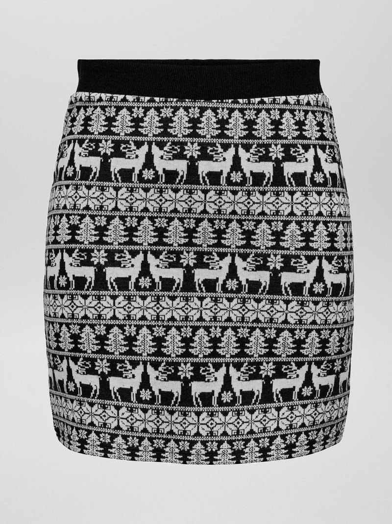 Saia de Natal 'JDY' PRETO - Kiabi