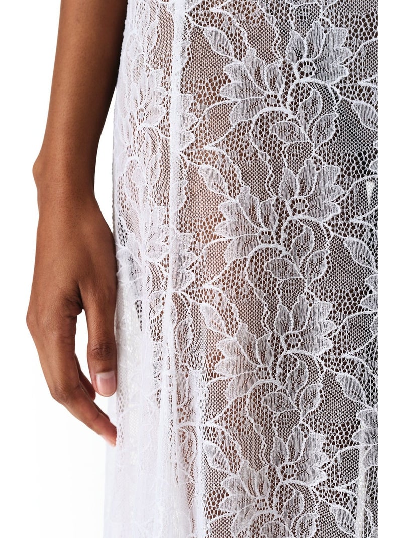 Saia de renda feminina penti Branco - Kiabi